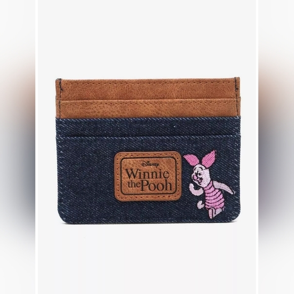 Disney Her Universe Denim Winnie the Pooh Card Holder Wallet - Picture 2 of 6